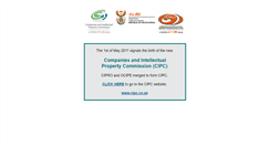 Desktop Screenshot of cipro.gov.za